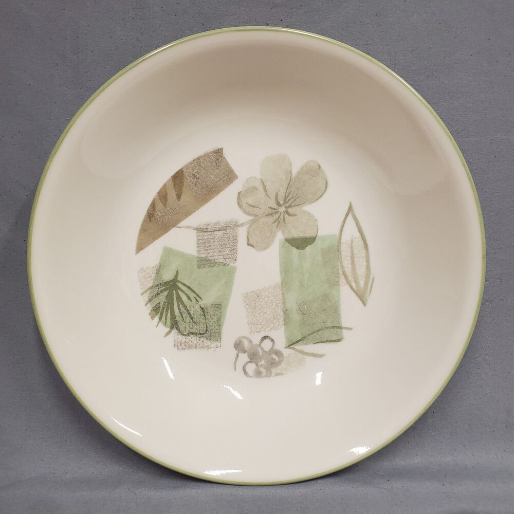 SET OF 4 - CORNING CORELLE - TEXTURED LEAVES - 8.5" SOUP PASTA BOWLS - EUC - Picture 9 of 12